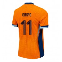 Holandsko Cody Gakpo #11 Domáci futbalový dres ME 2024 Krátky Rukáv